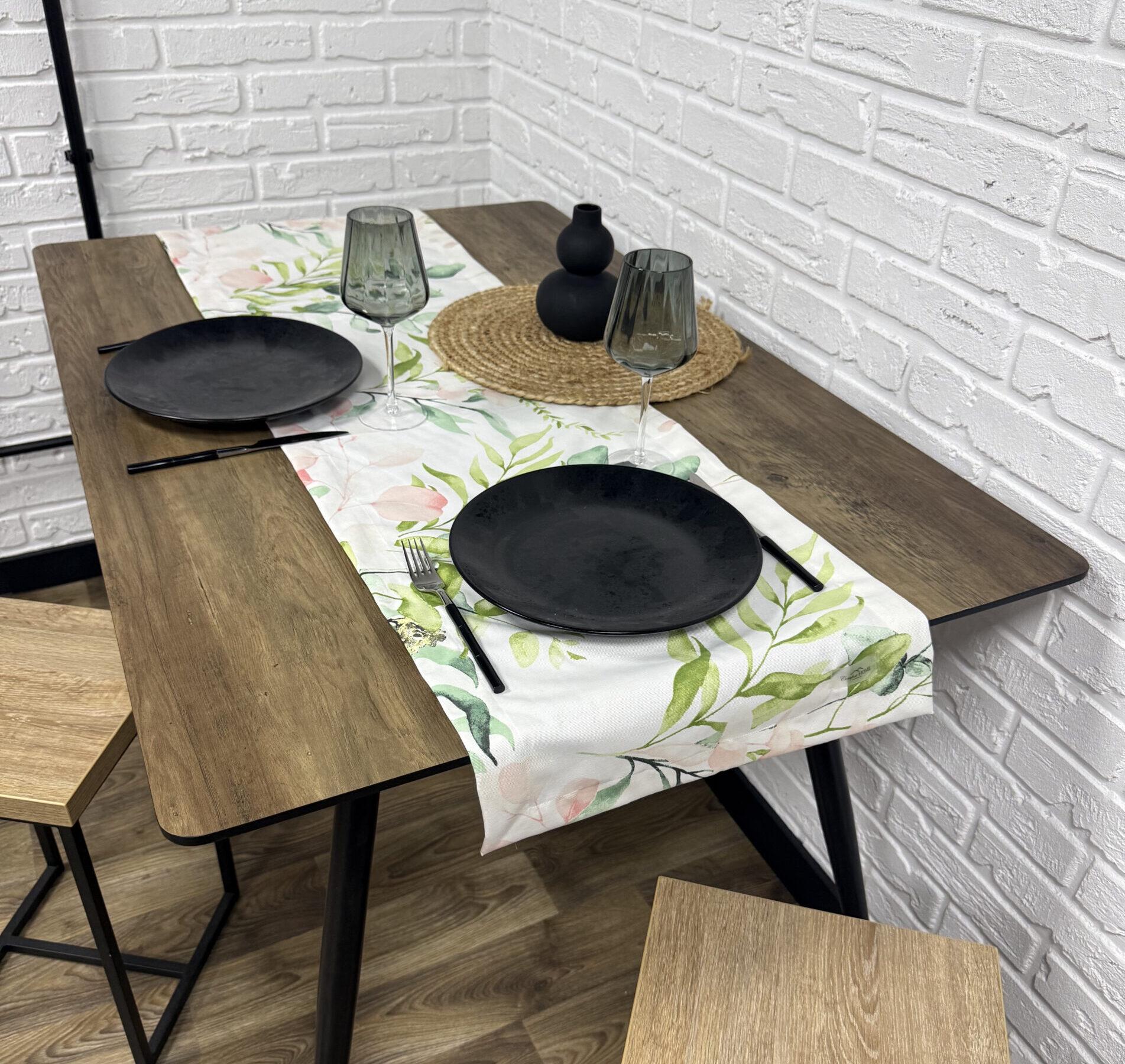 Дорожка на стол Comfort Home Eucalyptus водоотталкивающая с тефлоновым покрытием 140x40 см
