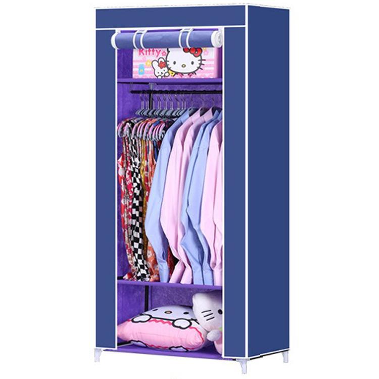 Органайзер тканевый с 3 полками 165х45х70 см Синий - фото 2