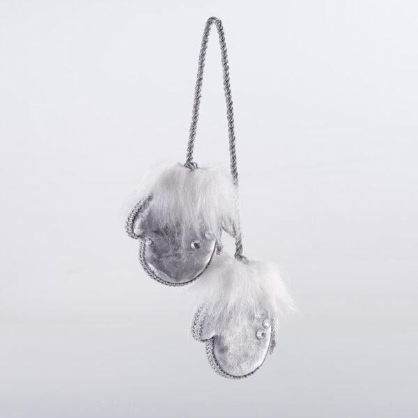 Іграшка на ялинку Флоріаль "Арктика" рукавички малятко 8 см Сірий (1310) Іграшка на ялинку Флоріаль "Арктика" рукавички малятко 8 см Сірий (1310)