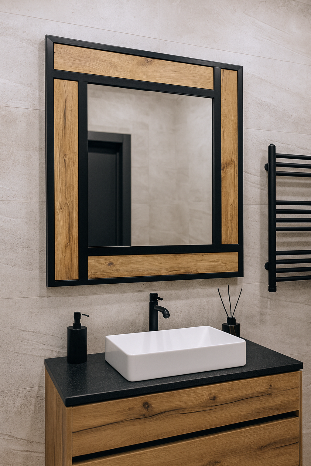 Зеркало EcoLoft IN-2884 в стиле лофт (34980884)