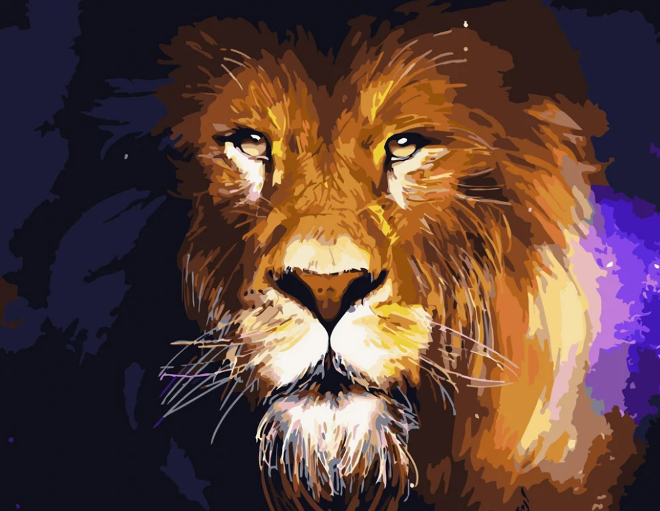 Картина по номерам Strateg Царь зверей 40x50 см (GS379)