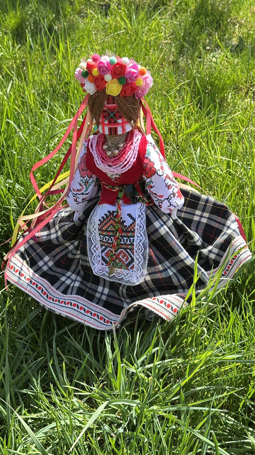 Лялька мотанка ручної роботи MTNK Різнокольоровий 43 см (27477)