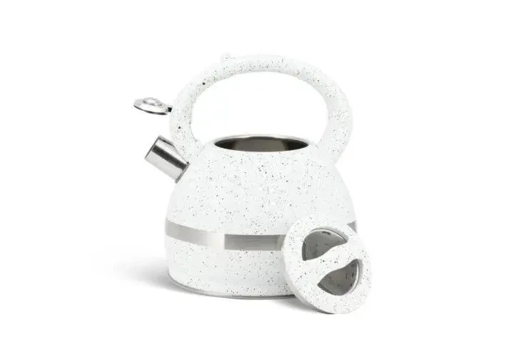 Чайник со свистком Edenberg из нержавеющей стали 3 л Белый (EB-2475) - фото 3 Чайник со свистком Edenberg из нержавеющей стали 3 л Белый (EB-2475) - фото 3