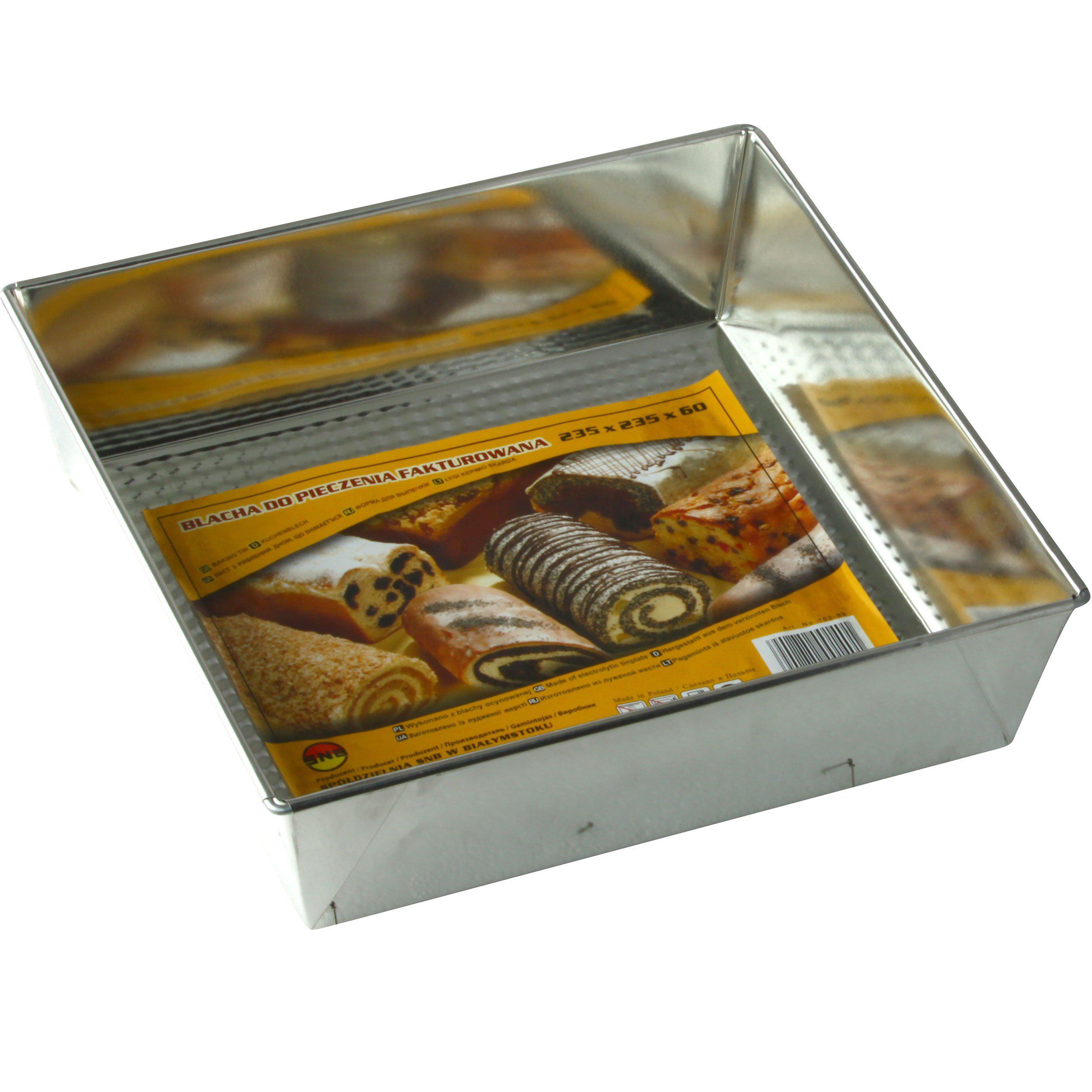 Противень Snb с рифлёным дном 23,5х23,5х6 см