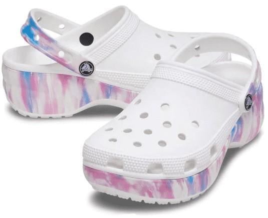 Сабо жіночі Crocs Classic Platform Dream Clog White/Multi Білий (27712) Сабо жіночі Crocs Classic Platform Dream Clog White/Multi Білий (27712)