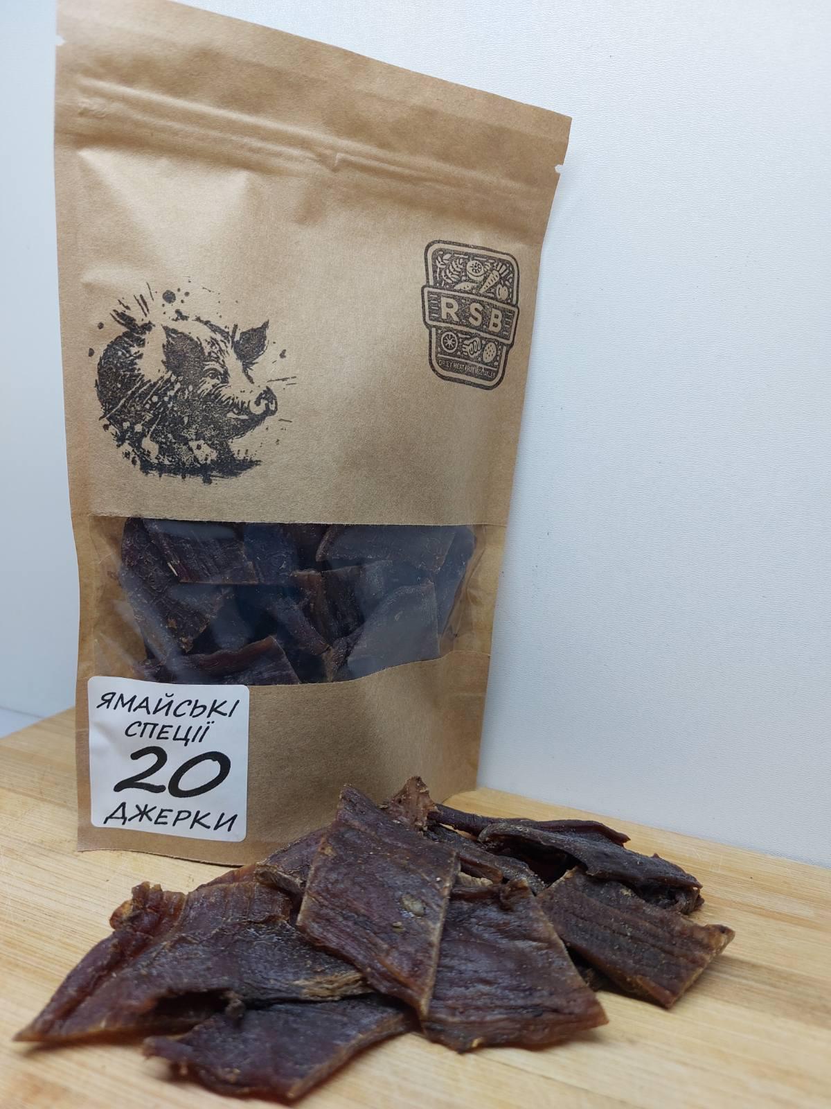 Джерки Страва №20 Ямайські спеції Свинина сушена (0000000053)