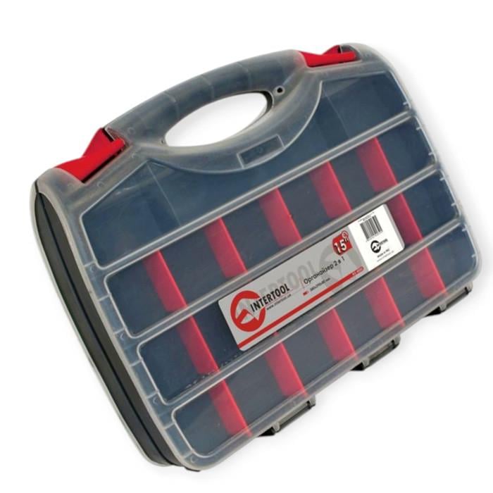 Органайзер двосторонній Intertool 15" 380х290х80 мм (2684182551)