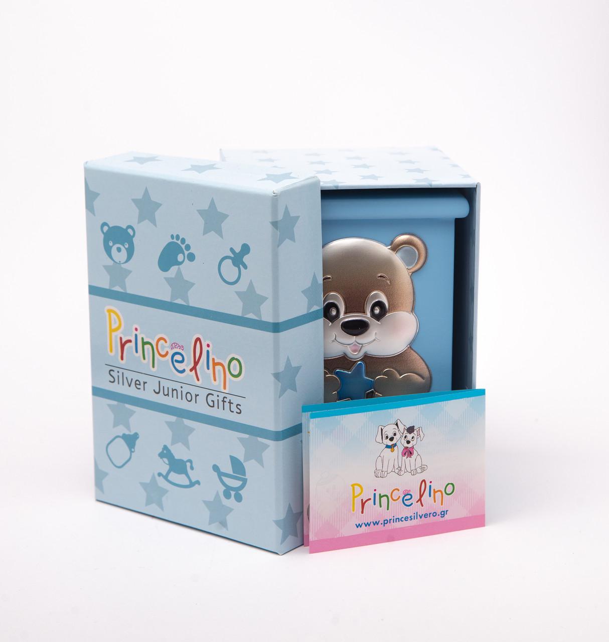 Дитяча скарбничка з срібною вставкою і музикою 13,5х9 см (MA/MB139-C) - фото 3