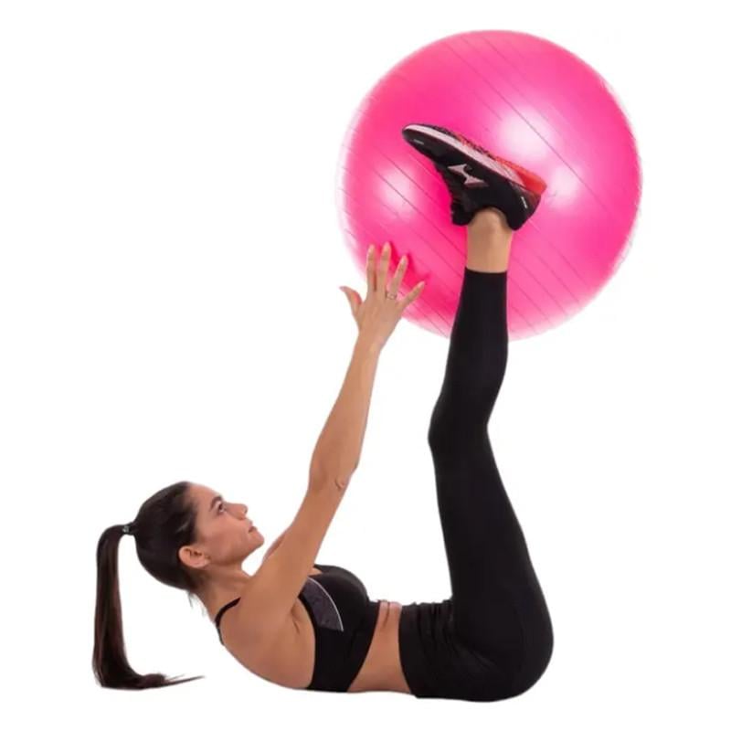 Мяч для пилатеса фитнеса и йоги Profi фитбол 65 см Розовый - фото 2 Мяч для пилатеса фитнеса и йоги Profi фитбол 65 см Розовый - фото 2