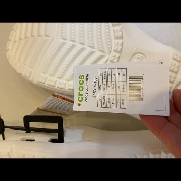 Шльопанці жіночі утеплені Crocs Coast Slide р. 42-43 Білий (9266) - фото 7