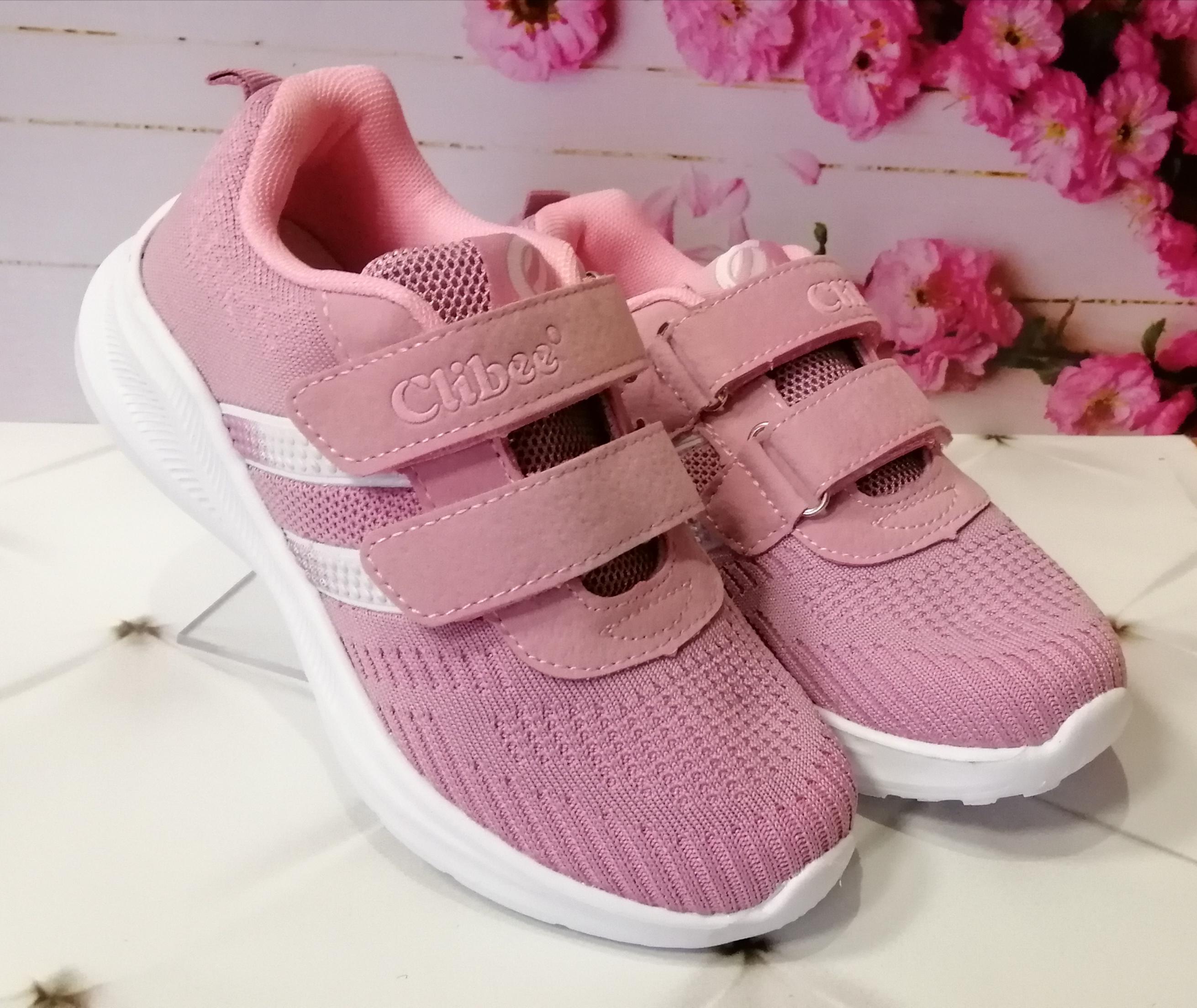 Кросівки для дівчинки Clibee р. 35 22 см Рожевий (877 F pink)