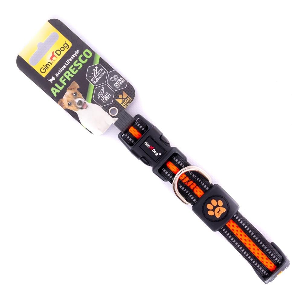 Ошейник GimDog Alfresco двойной 28-40 см/20 мм Оранжевый (80302004019)