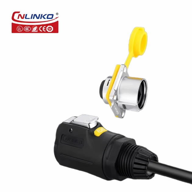 Герметичный разъем Cnlinko RJ-45 LP-24 штекер+розетка (57055) - фото 2