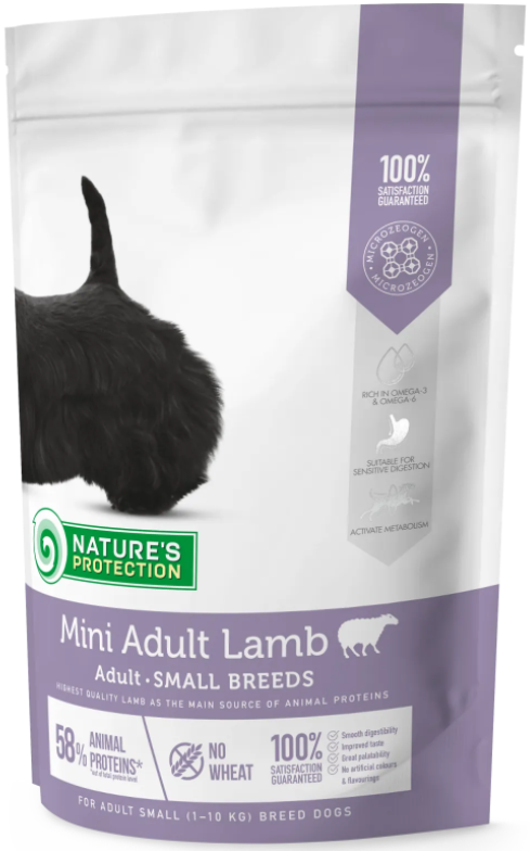 Корм сухой Mini Lamb Small Breeds для взрослых собак малых пород с ягнятиной 500 г (NPS45733)