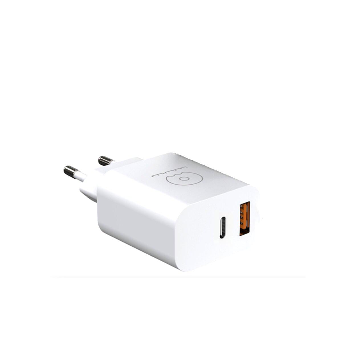 Зарядное устройство Wuw C172 38W PD 20W/QC3.0 USB-C/USB-A White (24638564)