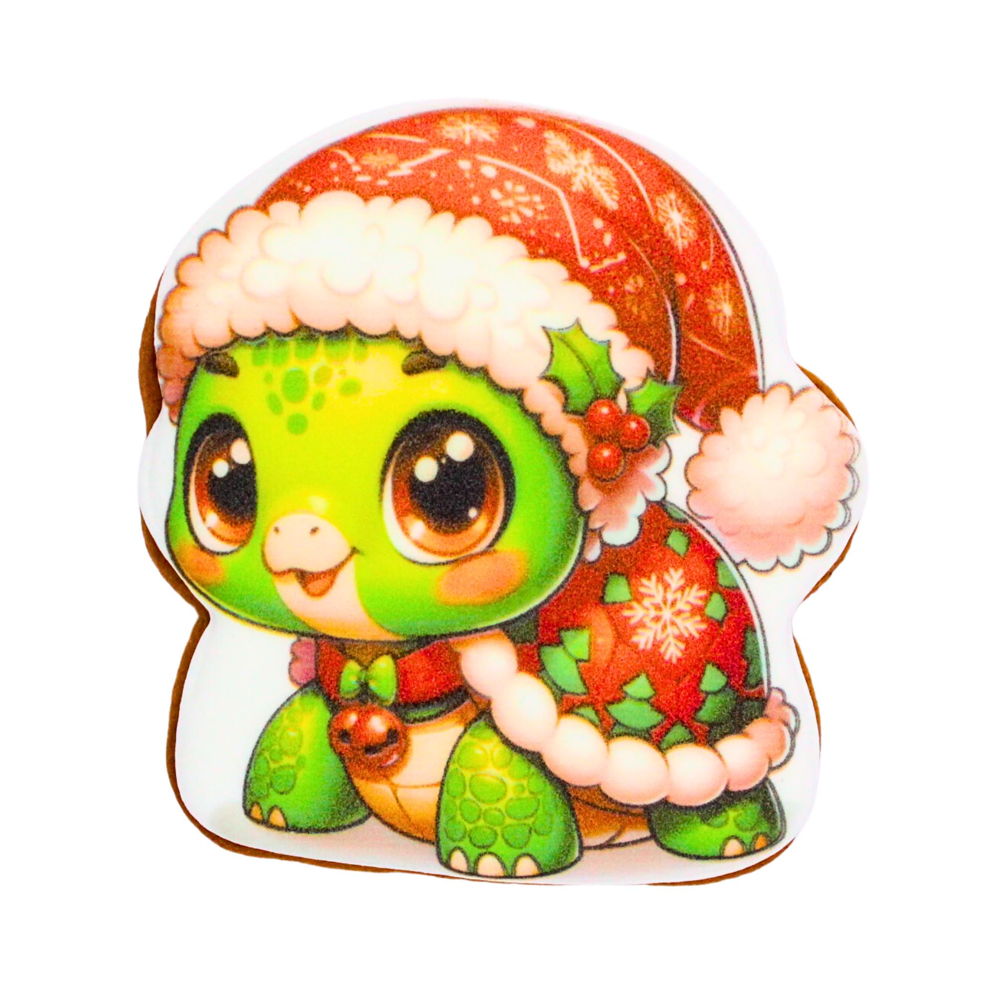 Пряник с принтом Крафт Печенье Новый год Ракушка новогодняя 45 г (nw045138)