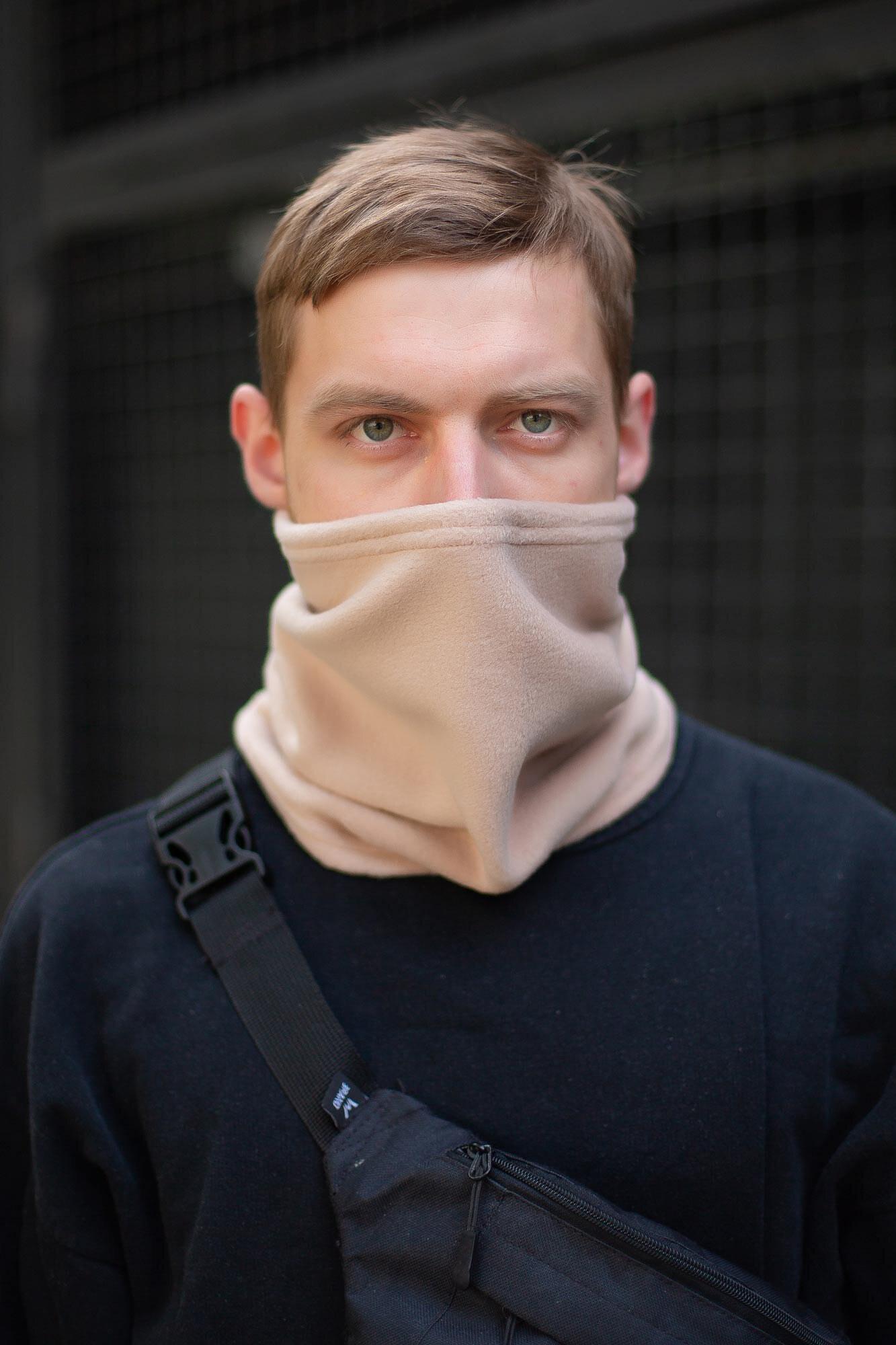 Шарф-бафф Without Man Бежевий (8048094)