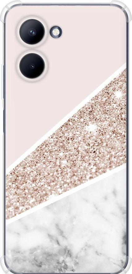 Чехол на Realme C33 Пастельный мрамор (4342sp-2870-42517)