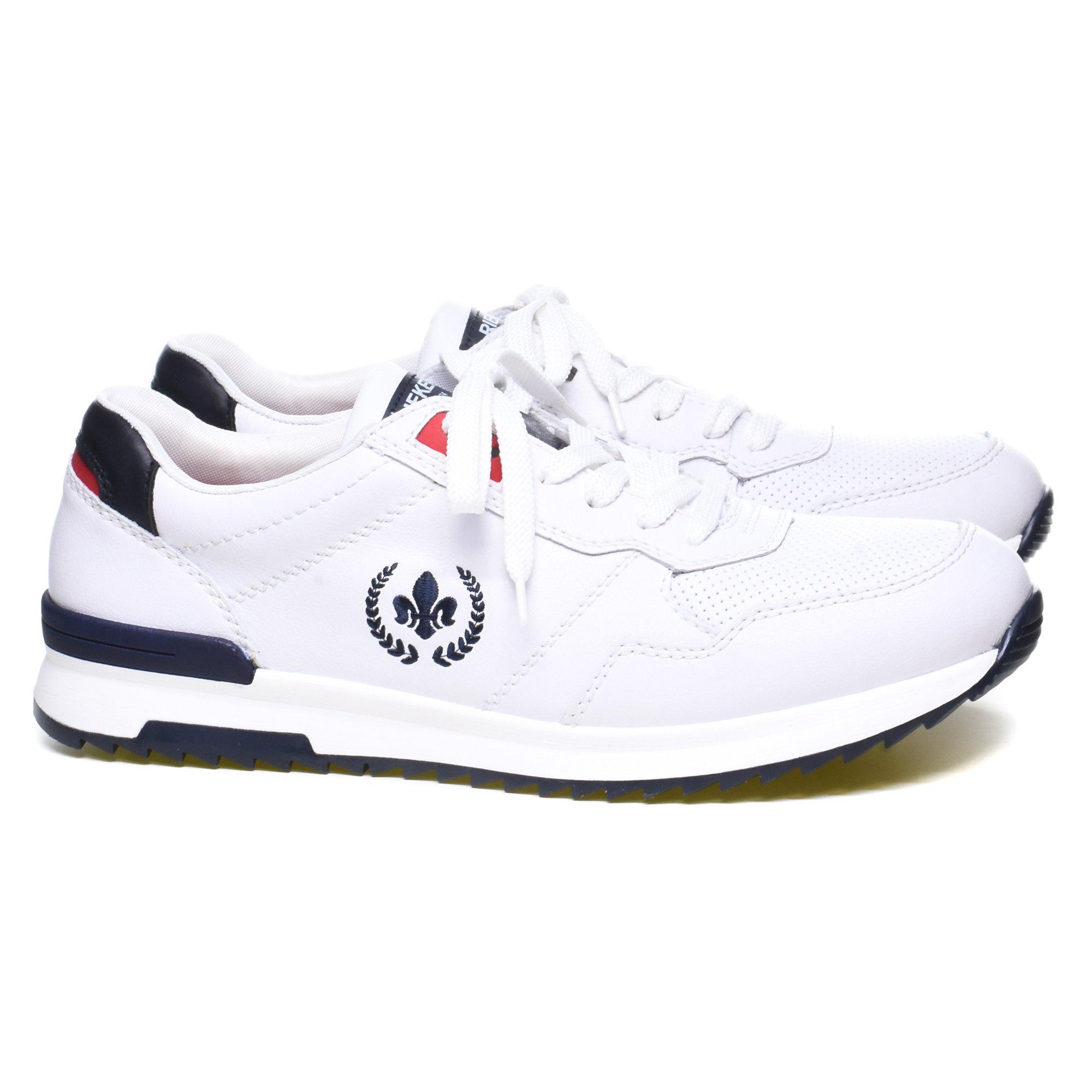 Кроссовки мужские Rieker р. 41 Белый/Темно-синий (35007-41) - фото 4