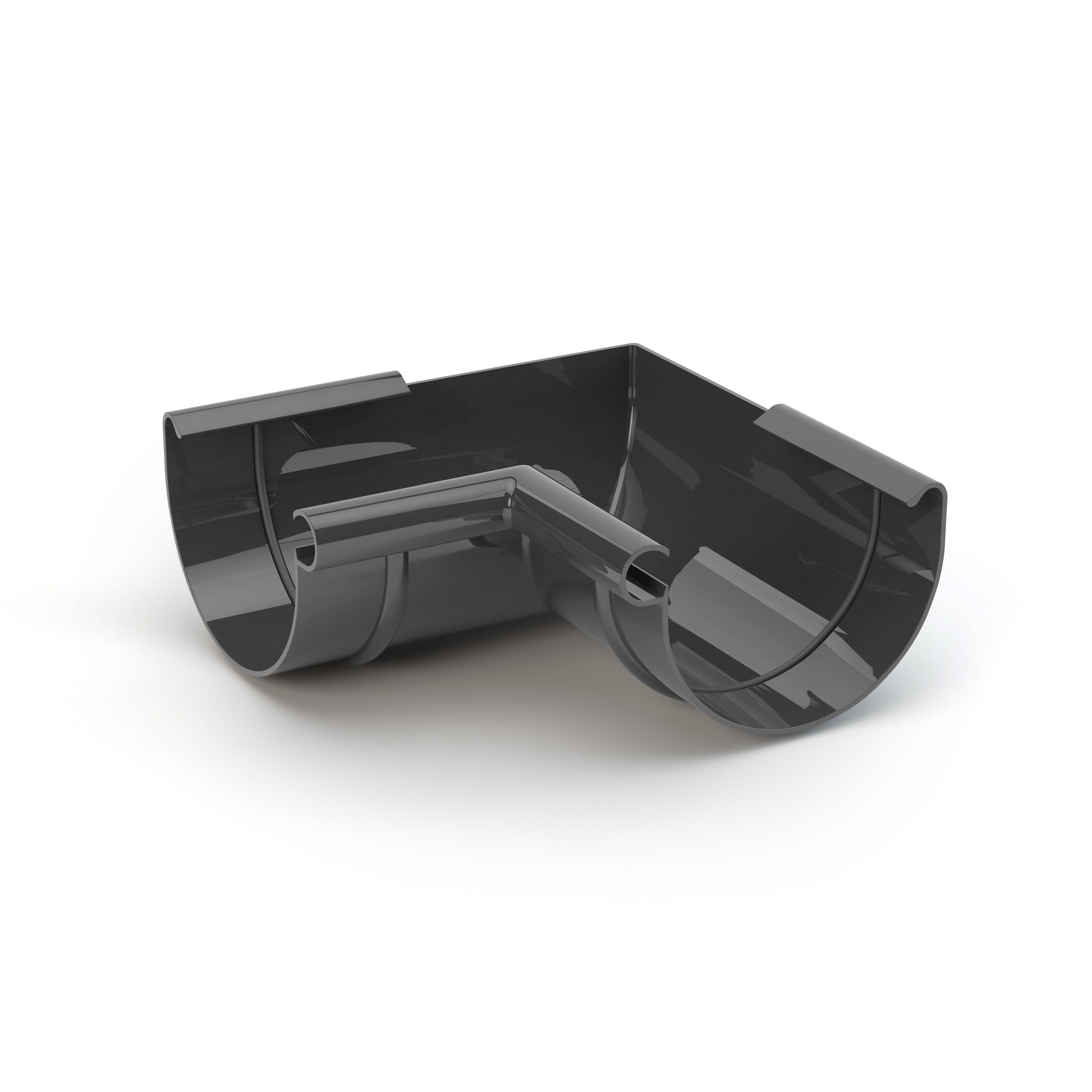 Кут ринви внутрішній Gamrat 90° 150 мм Графіт (314-323-180)