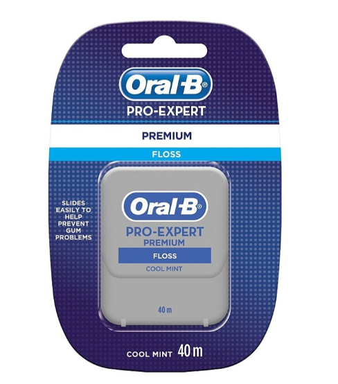 Стрічка стоматологічна Oral-B Pro-Expert Clinic-Line Floss зі смаком м'яти 40 м (30205)