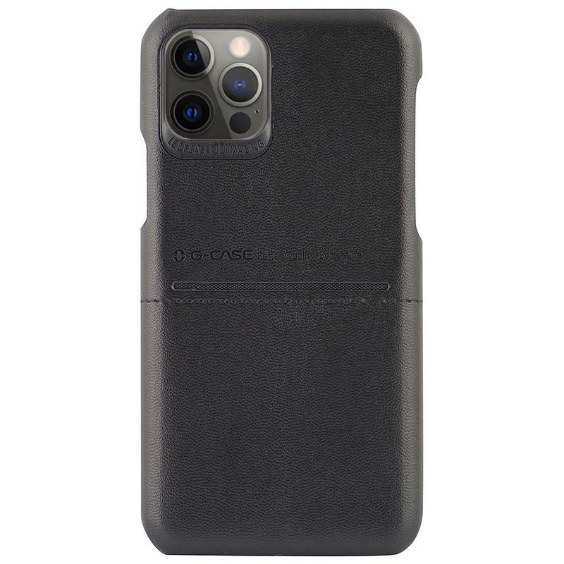 Шкіряна накладка G-Case Cardcool Series для Apple iPhone 12 Pro Max (Чорний) (155037)