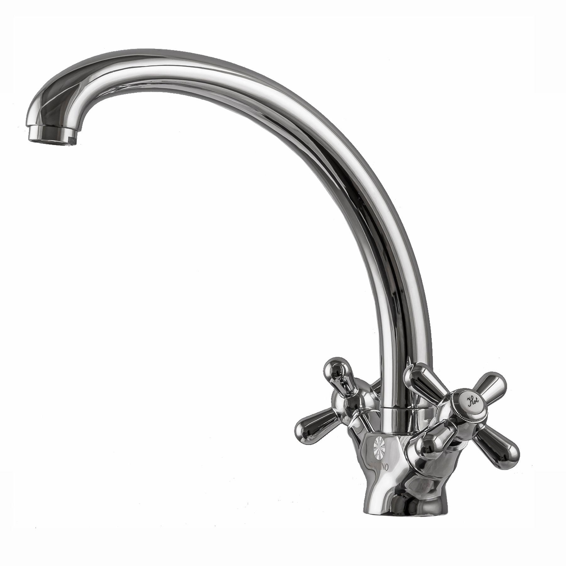 Смеситель для кухни DOMINO DKF-209-08-SHARM 000013382 двухвентильный Хром (108218)