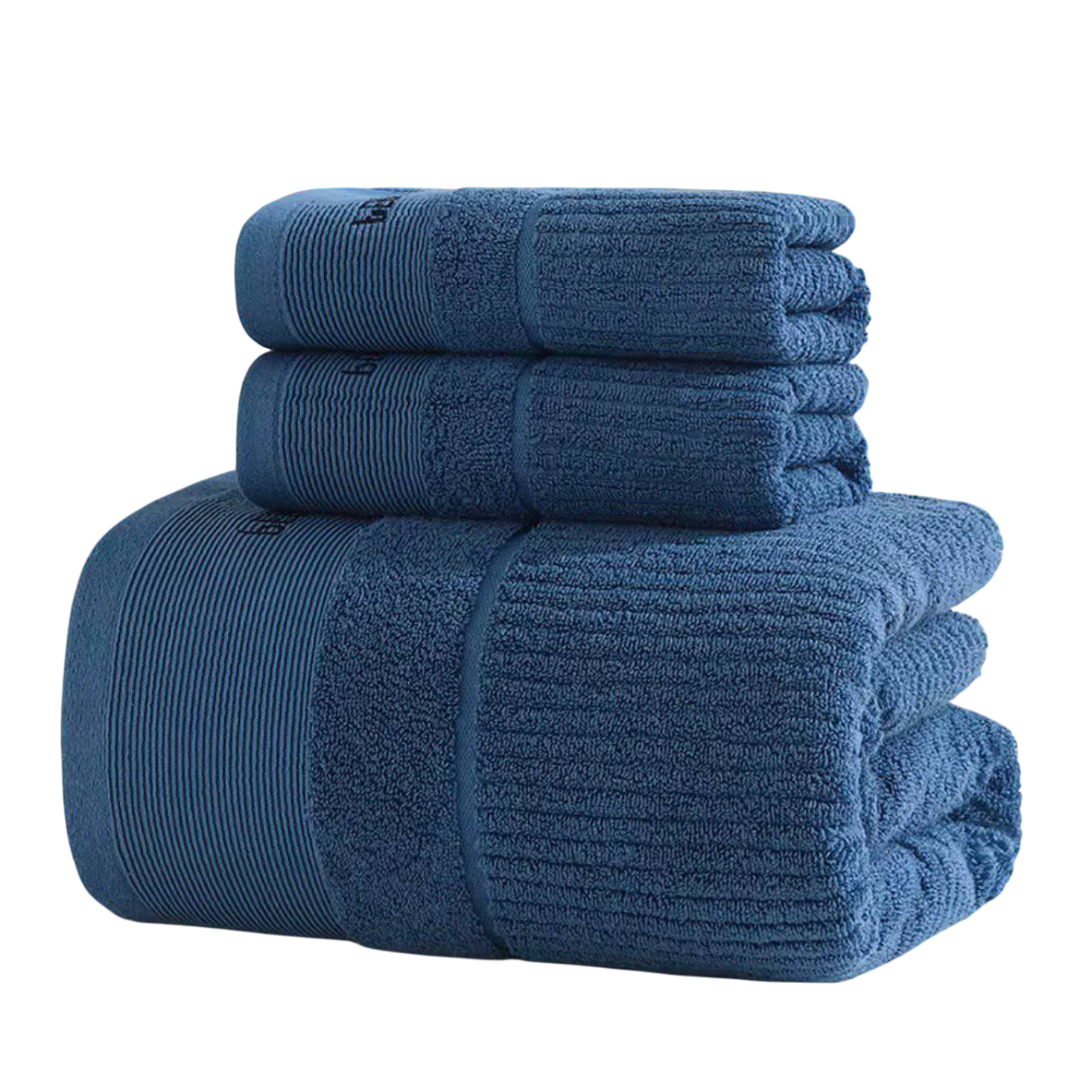 Набір рушників Perfect Style 3в1 Темно-синій (NR3in1BathBluePerfect) - фото 8 Набір рушників Perfect Style 3в1 Темно-синій (NR3in1BathBluePerfect) - фото 8