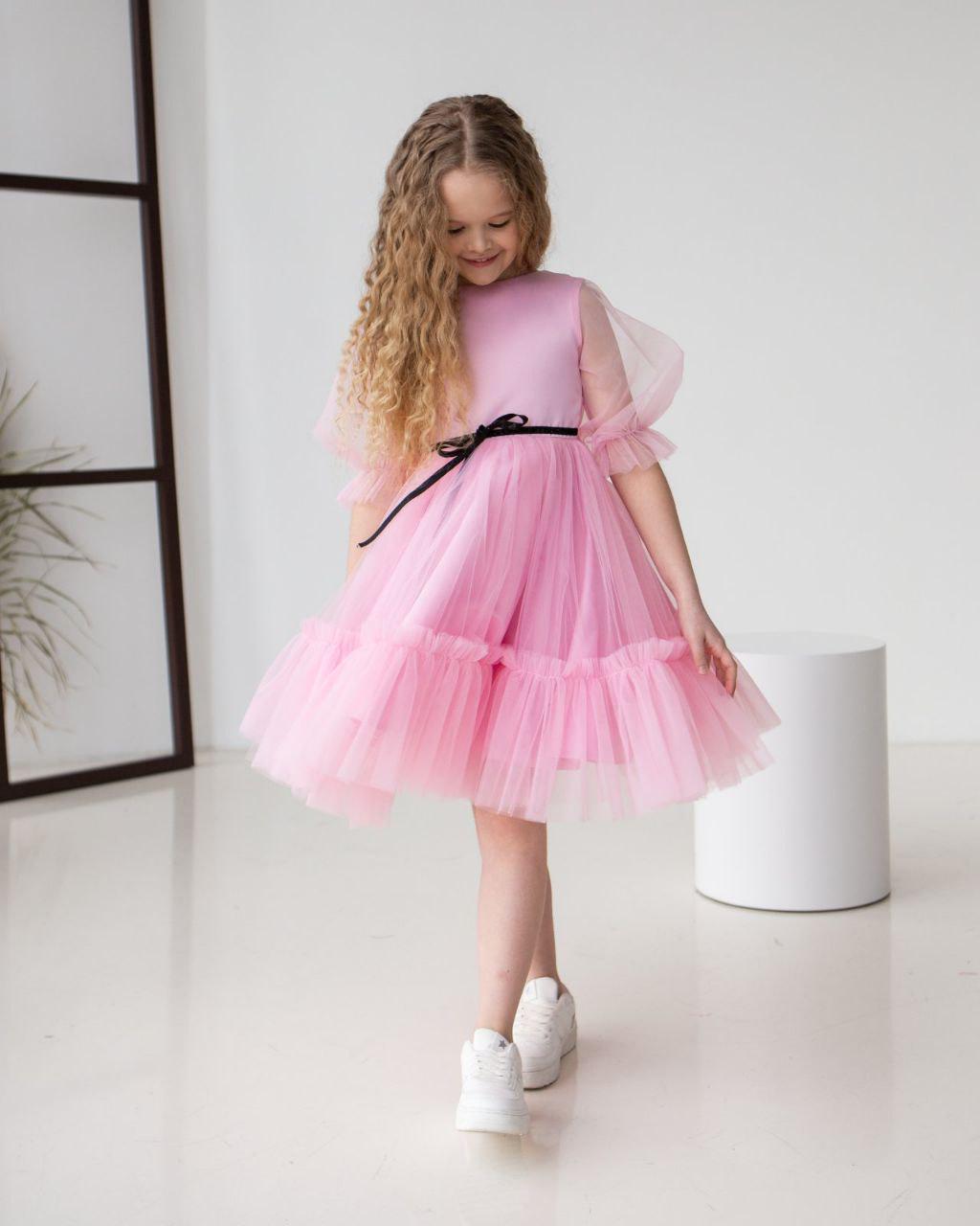 Платье праздничное для девочки 140 см Розовый (2228297068) - фото 7 Платье праздничное для девочки 140 см Розовый (2228297068) - фото 7