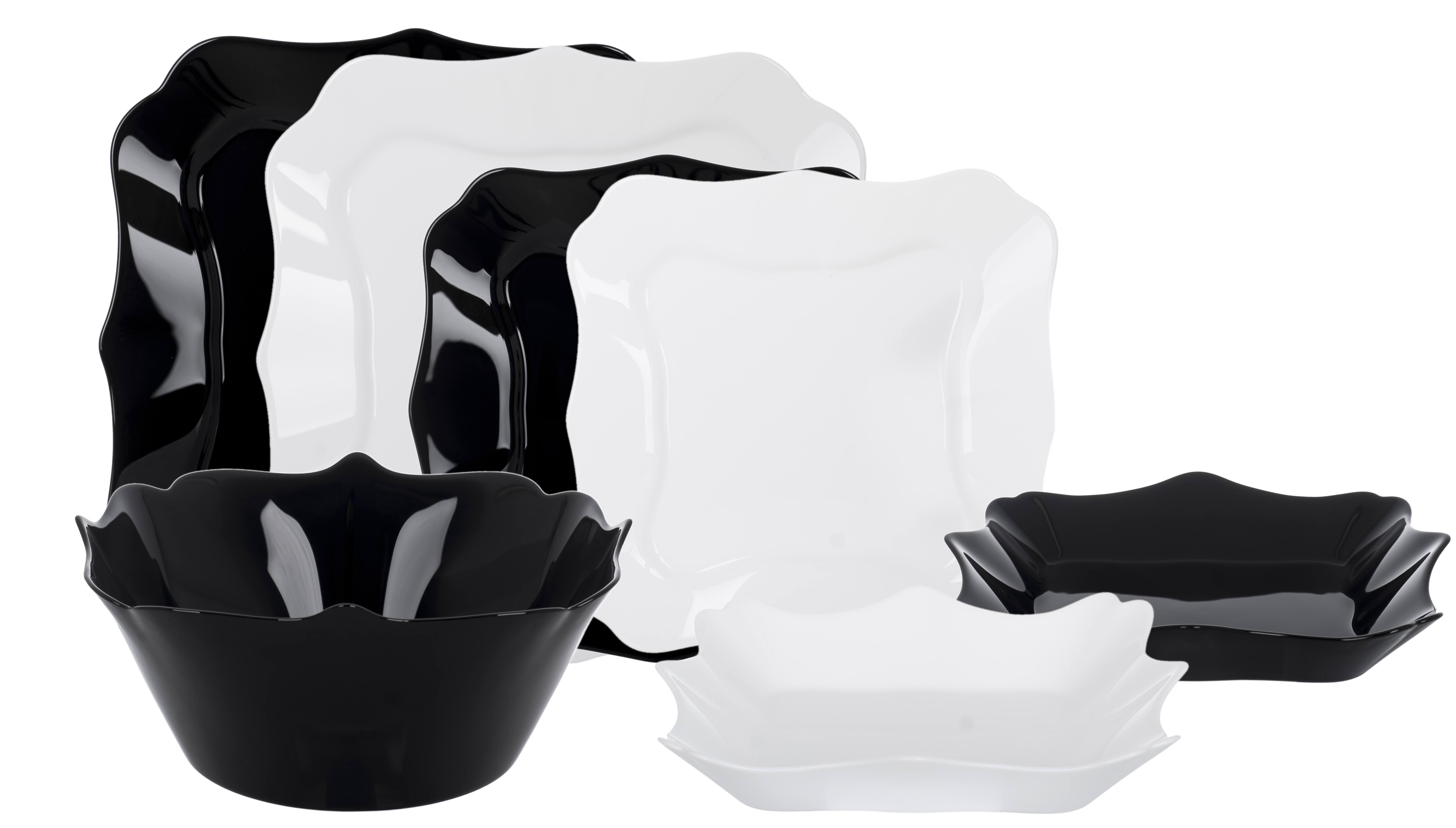 Cервіз столовий Luminarc Authentic Black&White 19 пр. (MLM-E6195)