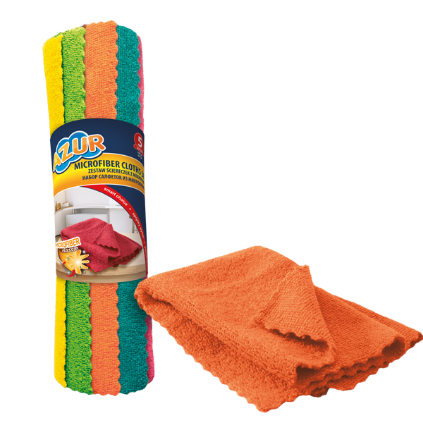 Серветка із мікрофібри Azur 5 шт. 30х30 см Серветка із мікрофібри Azur 5 шт. 30х30 см