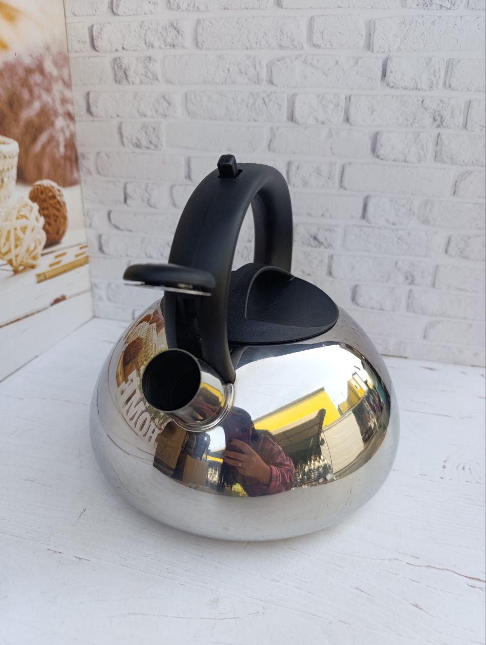 Чайник со свистком A-PLUS WK-1317 из нержавеющей стали 3 л Стальной (WK-1317) - фото 2 Чайник со свистком A-PLUS WK-1317 из нержавеющей стали 3 л Стальной (WK-1317) - фото 2