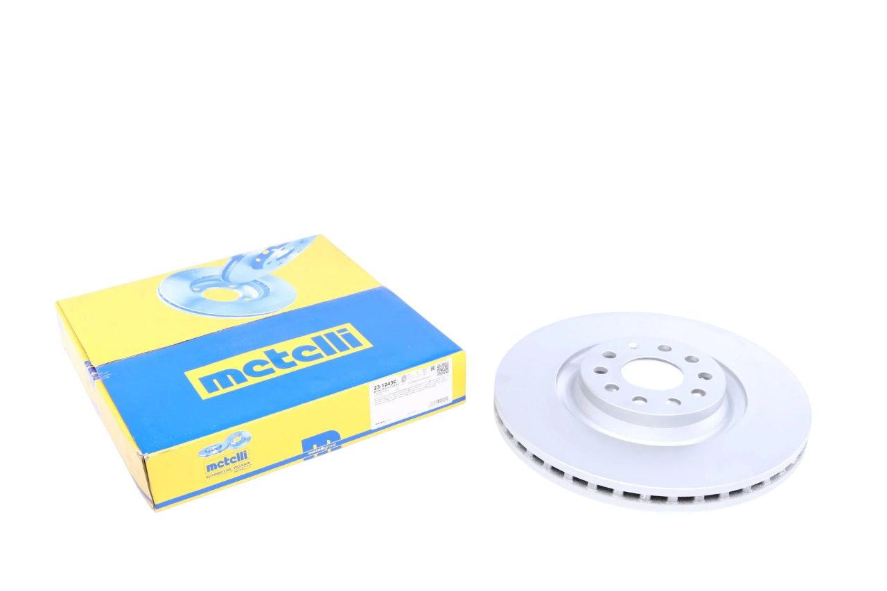 Диск тормозной передний METELLI Audi A3/Skoda Octavia/VW Golf 13-/Passat 08- с вентилируемым покрытием 340x30 мм (23-1243C METELLI)