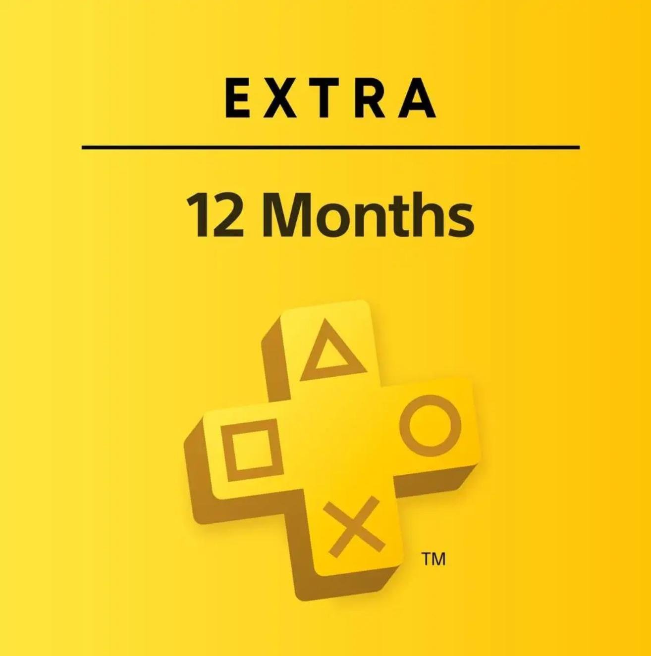 Ключ активації PlayStation Plus Extra на 12 місяців (86089825)