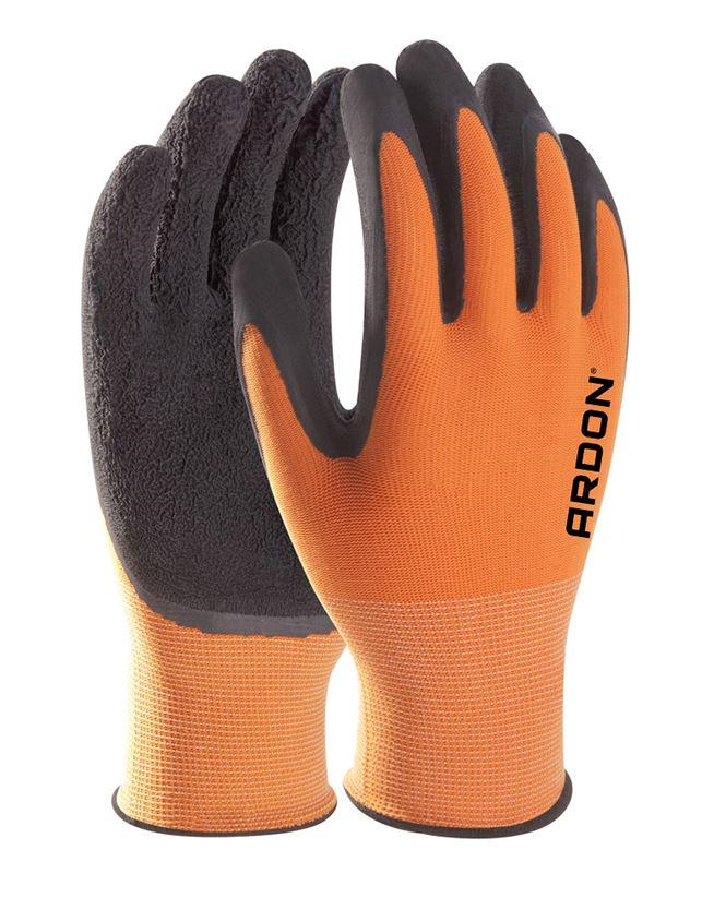 Рукавиці робочі нейлонові ARDON PETRAX з латексним покриттям р. 10