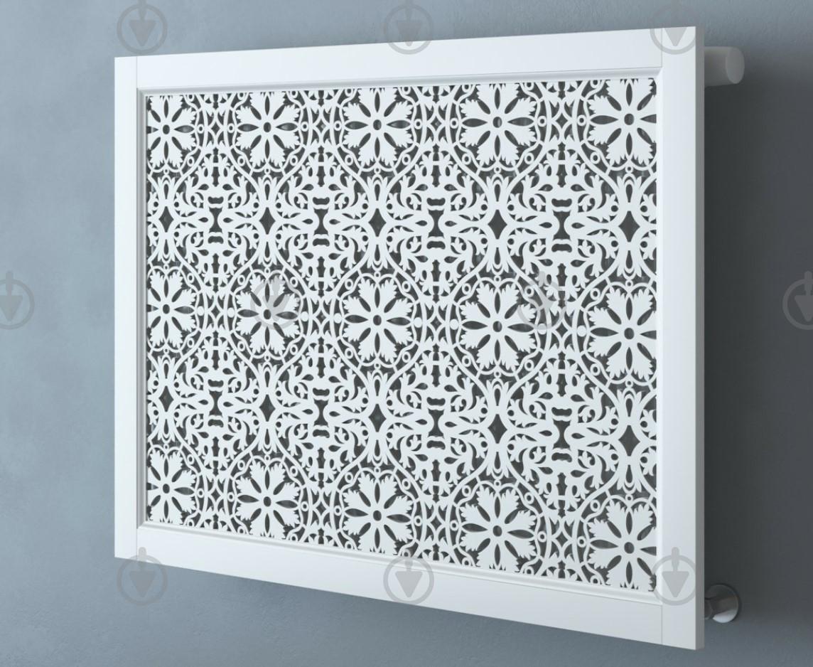 Экран декоративная решетка на батарею отопления R3-F60 Белый