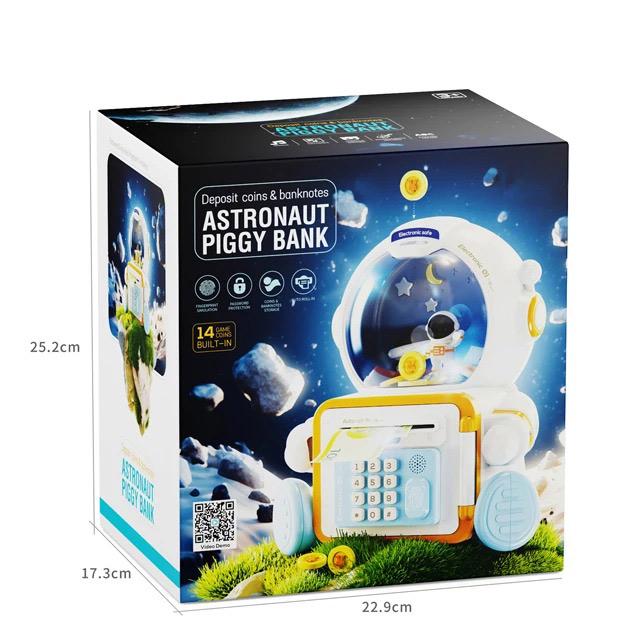 Копилка-копилка детская электронная Heracles Астронавт с автозагрузкой купюр/пин-кодом/отпечатком пальца/музыкой (1162) - фото 8 Копилка-копилка детская электронная Heracles Астронавт с автозагрузкой купюр/пин-кодом/отпечатком пальца/музыкой (1162) - фото 8