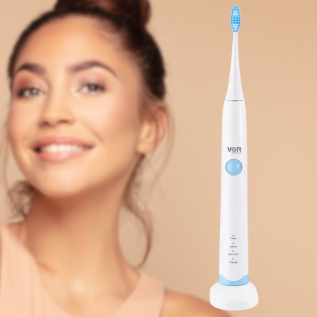 Электрическая зубная щетка ультразвуковая VGR с уровнем водонепроницаемости IPX7 (Y78-V10) - фото 6 Электрическая зубная щетка ультразвуковая VGR с уровнем водонепроницаемости IPX7 (Y78-V10) - фото 6