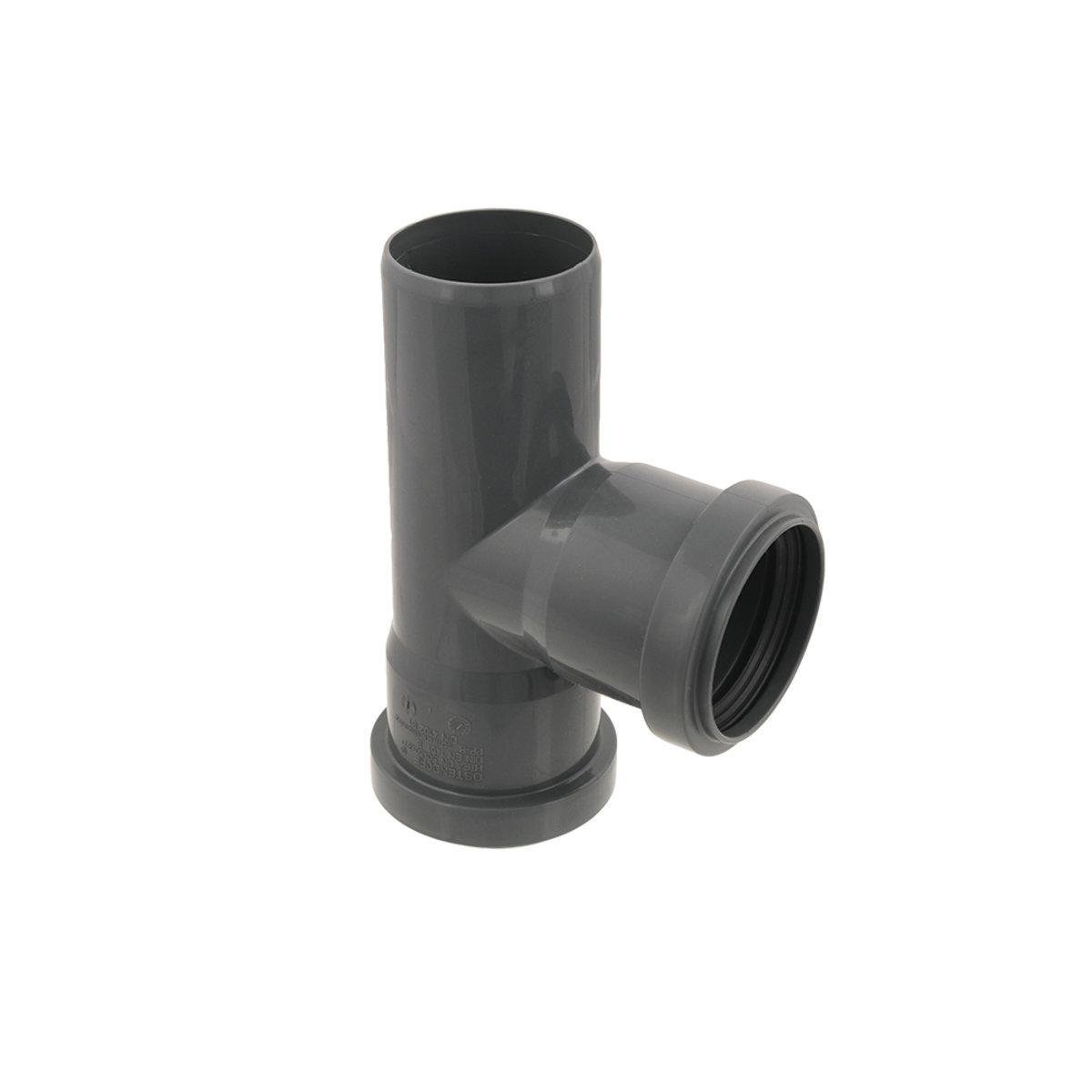 Трійник каналізаційний внутрішній Ostendorf HT Safe Ф 50 мм 87° (70570) - фото 2