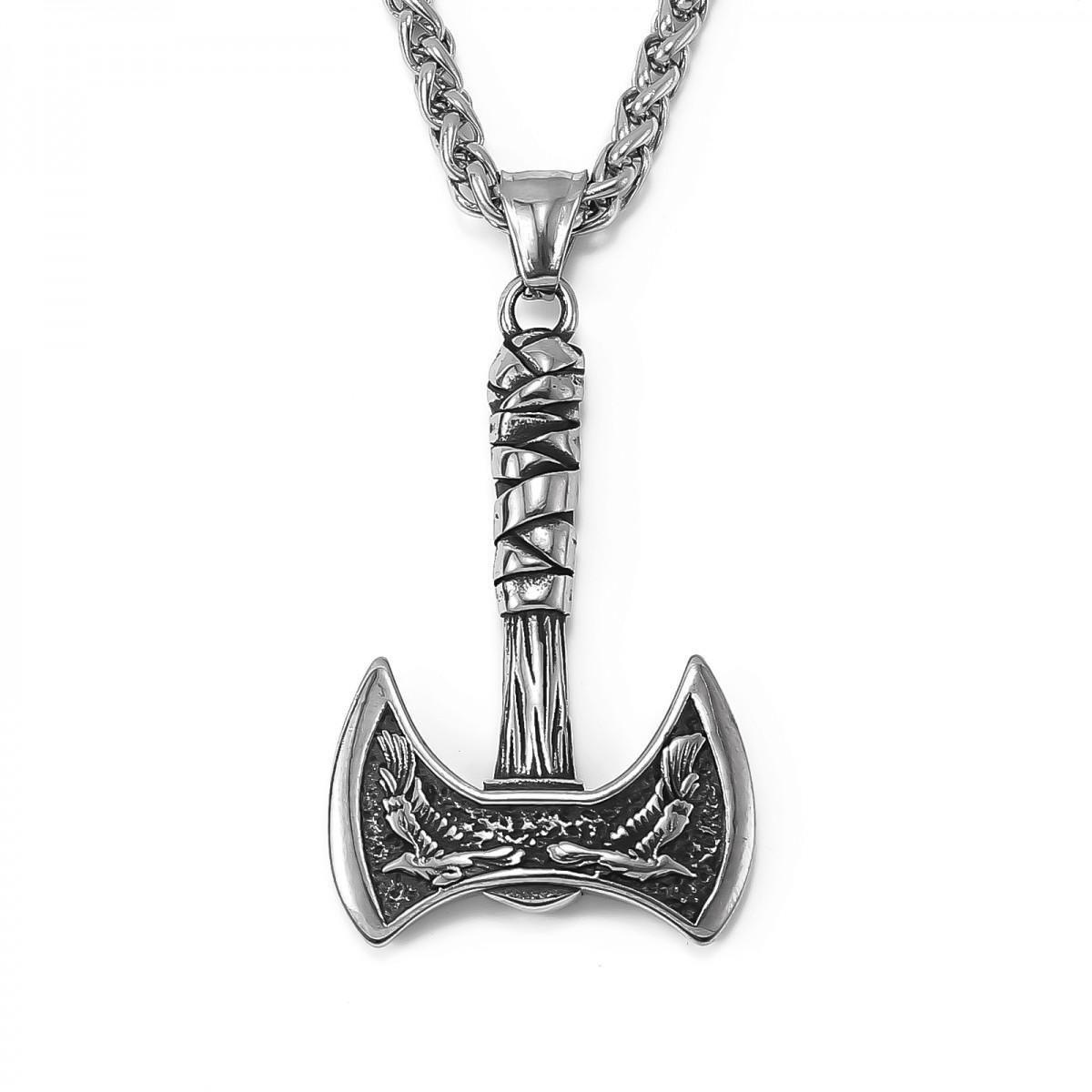 Подвеска Двойной топор викинга Type Z3 с цепочкой 60 см Серебристый (1913581110) Подвеска Двойной топор викинга Type Z3 с цепочкой 60 см Серебристый (1913581110)