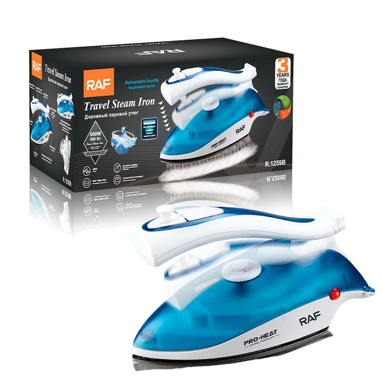 Утюг паровой RAF для отпаривания одежды Синий (R-1259B) - фото 3