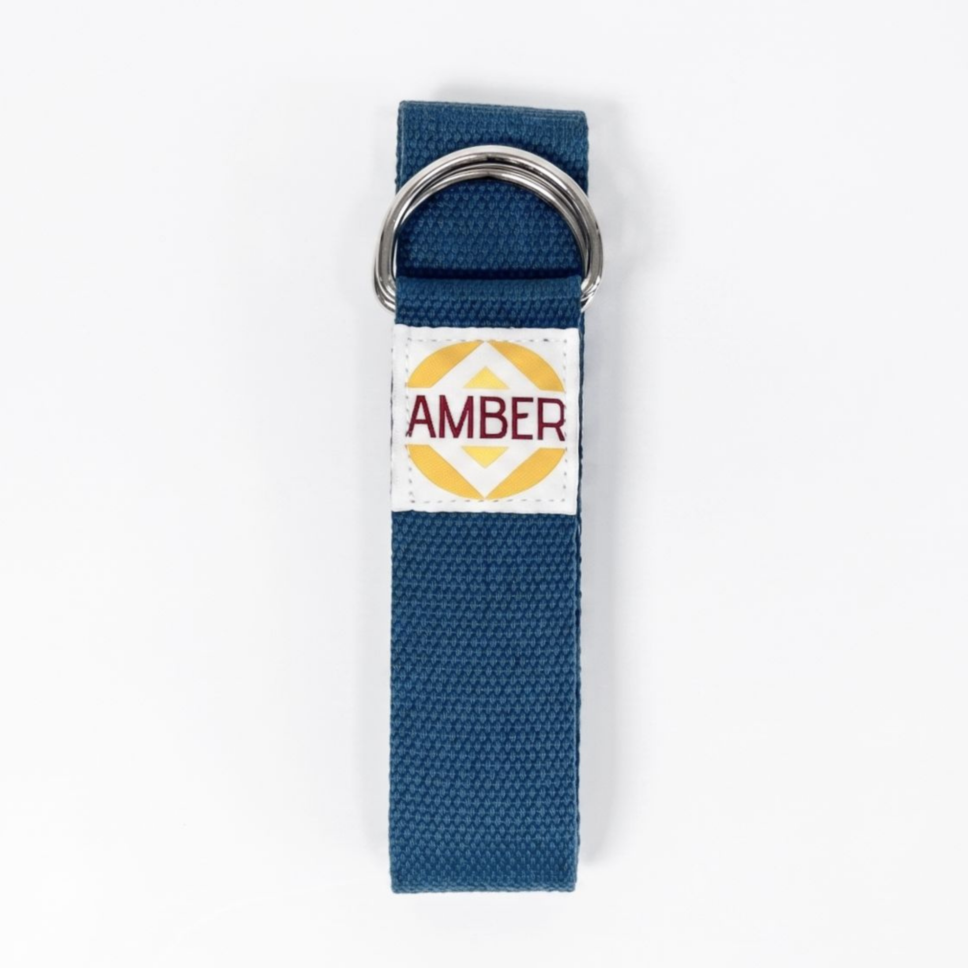 Ремень для йоги Amber с D-пряжкой 183x3,8 см Петроль (ar210bu)
