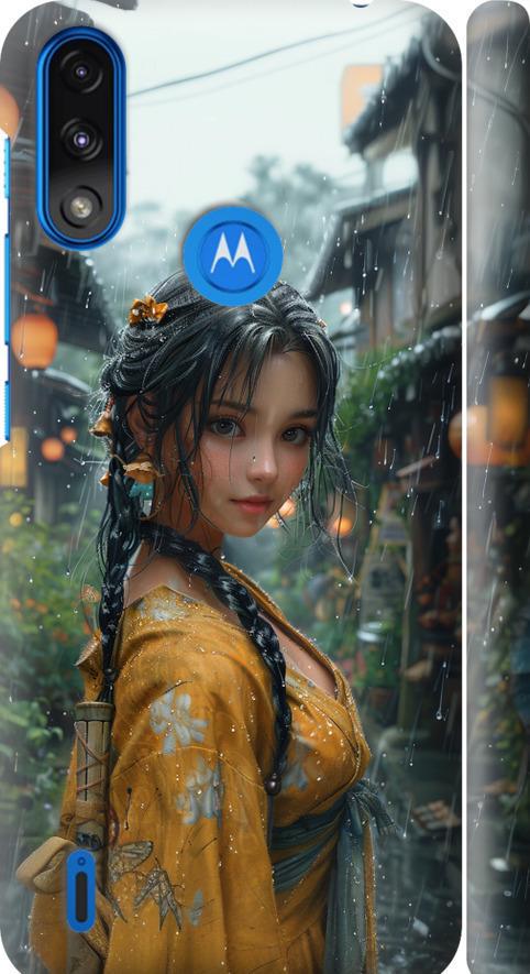 Чехол на Motorola E7 Power Anime-girl (6133m-2284-42517)