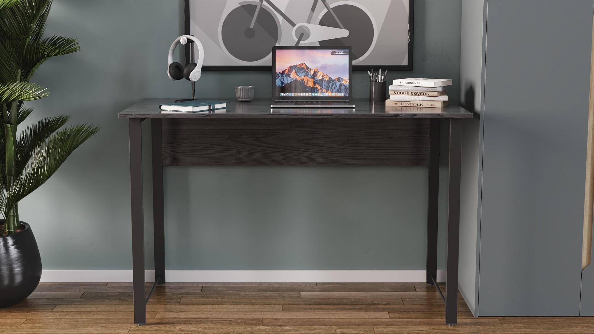 Комп'ютерний стіл Ferrum-decor Курт ДСП 16 мм 75x140x70 см Чорний/Сосна Кембра (FRD-103946) - фото 4 Комп'ютерний стіл Ferrum-decor Курт ДСП 16 мм 75x140x70 см Чорний/Сосна Кембра (FRD-103946) - фото 4