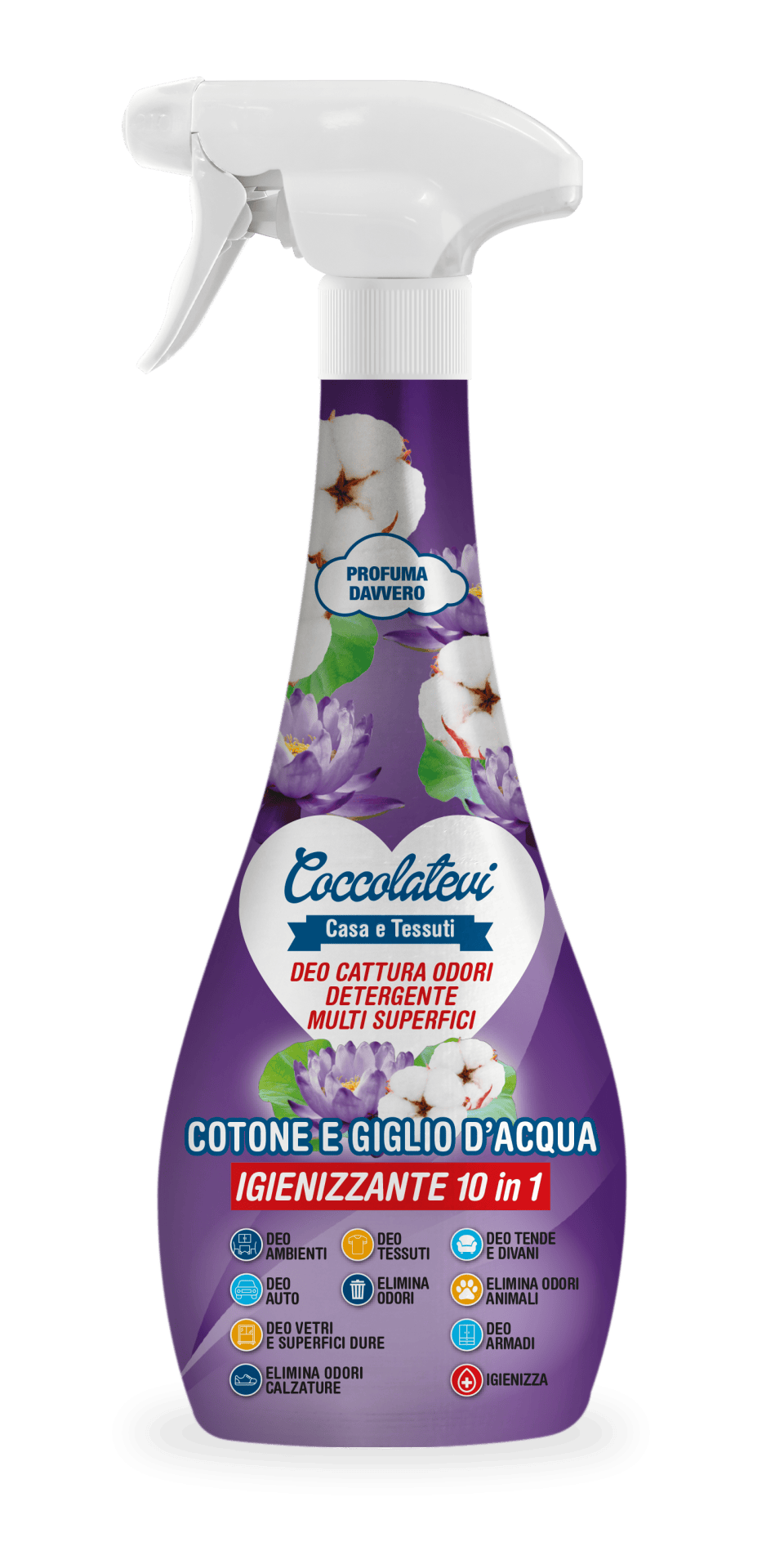 Нейтралізатор запахів Coccolatevi Deo Cotone e Giglio 300 мл (25147615)