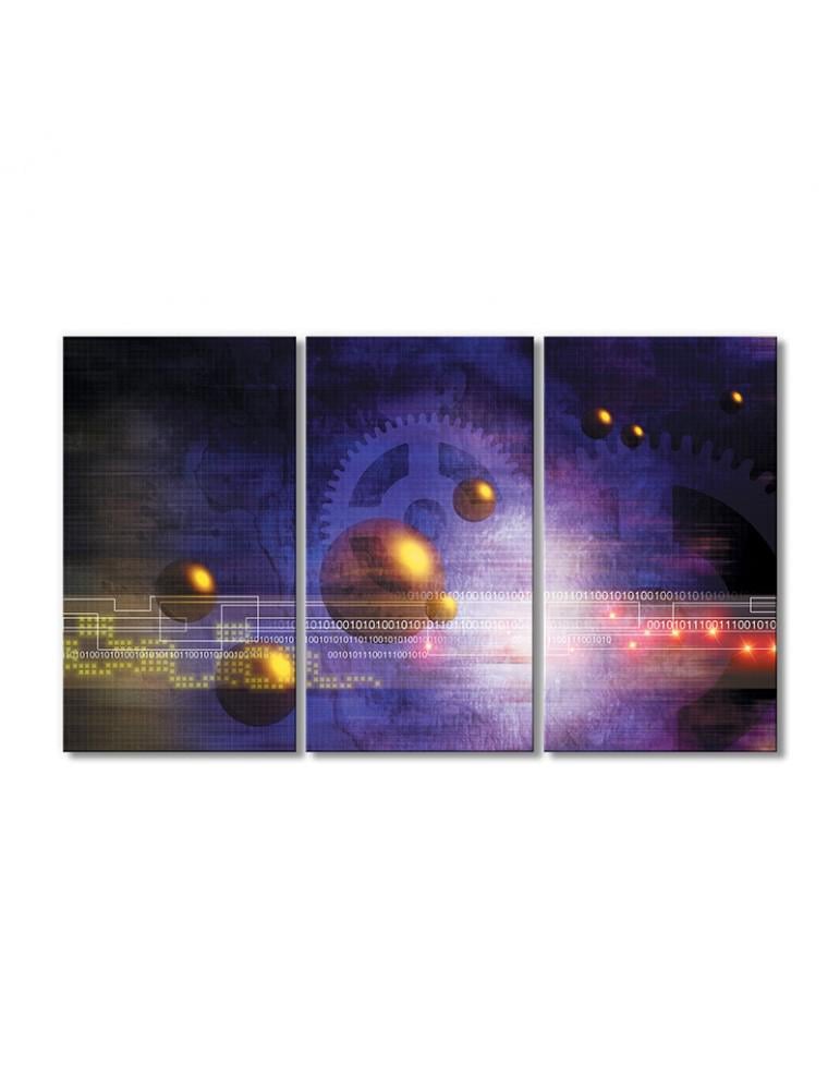 Картина модульная Переход эпох 3 модуля 50x75 см