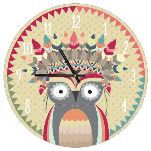 Часы настенные круглые Presentville Сова 36 см (CHR P TFL050)