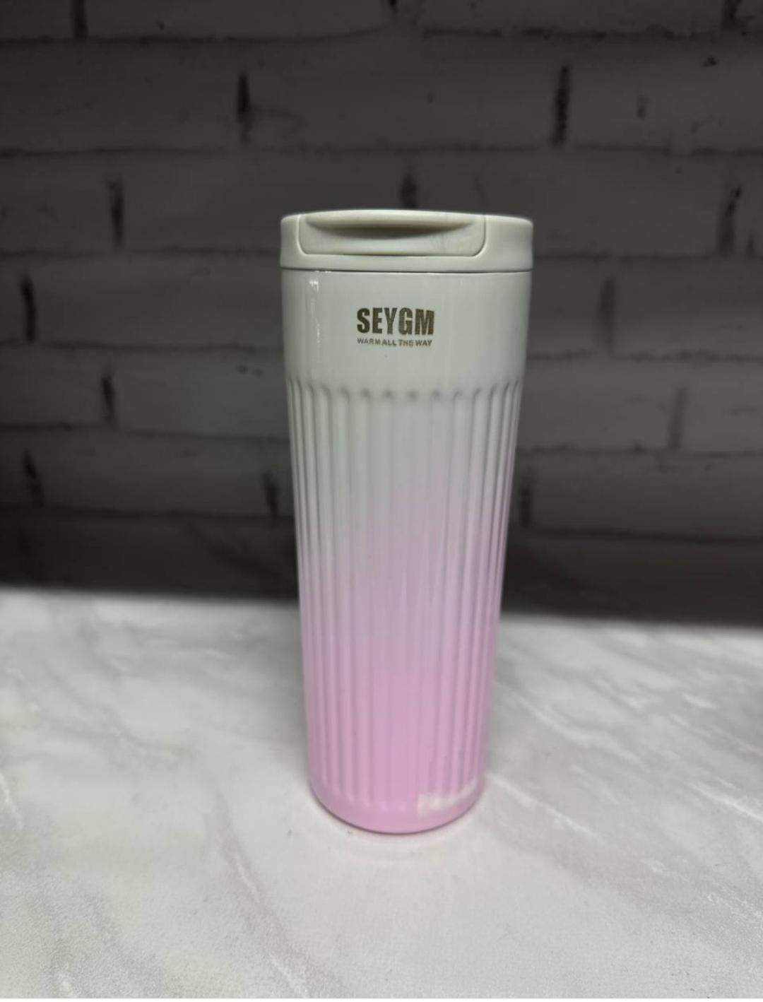 Термос Happy Life нержавеющая сталь 500 мл Розовый (18115067)