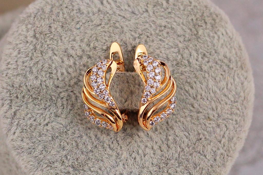Серьги Xuping Jewelry Афродита 1,5 см Золотистый (1587376288)