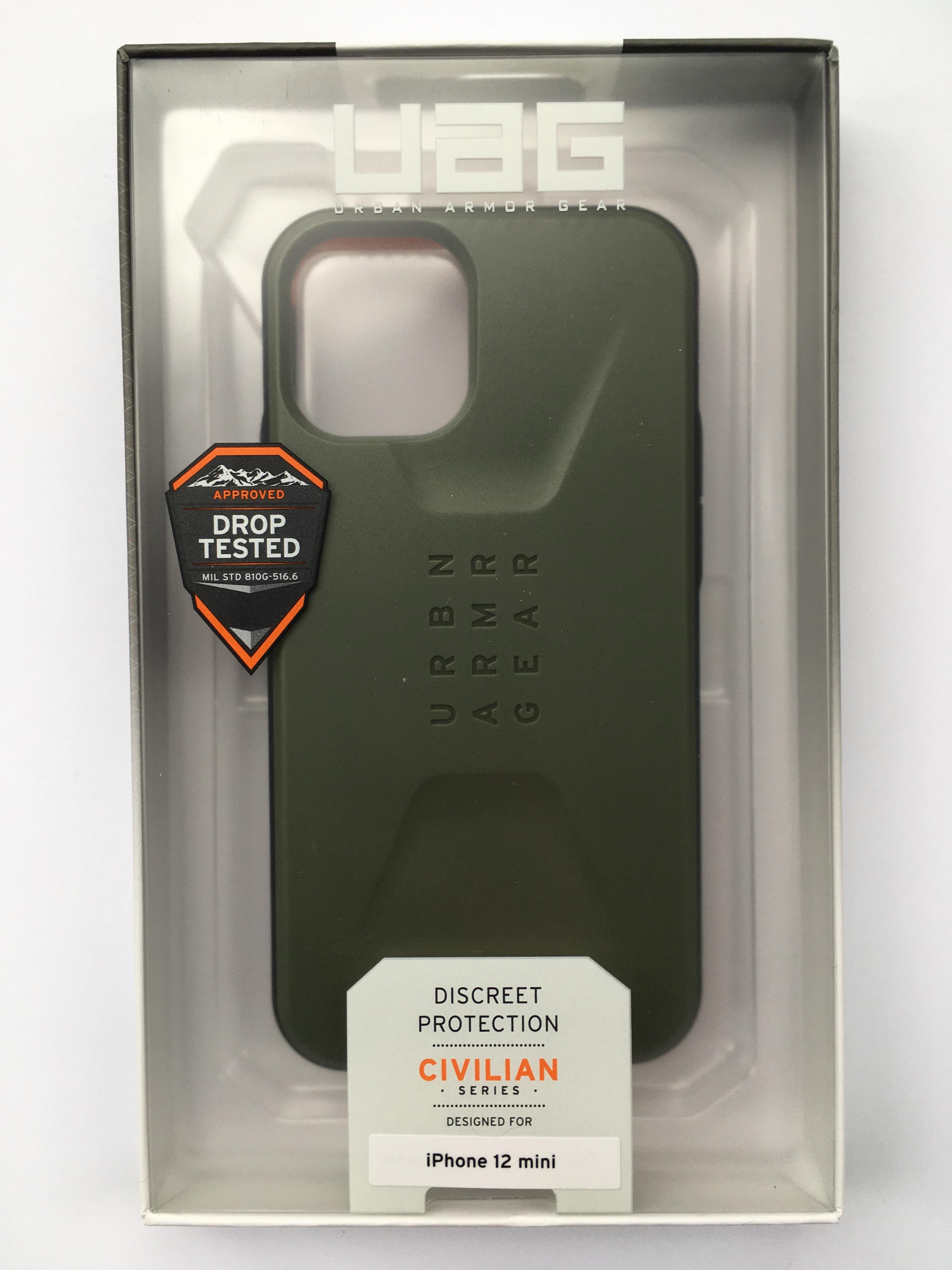 Чохол мілітарі протиударний UAG Civilian 11234D117272 для Iphone 12 Mini (5.4") Olive - фото 2